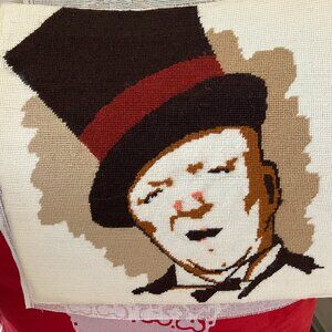 Vintage 1947 W.C. Fields Cross Stitch